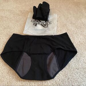 New 3 Three Pair Innersy Black Cotton  Panties